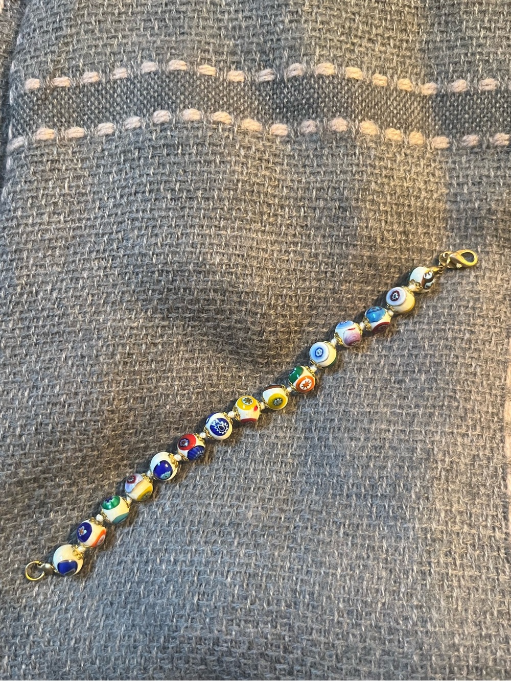 Murano Glass Bead Bracelet